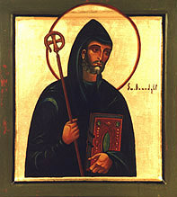Św. Benedykt, ikona z Klasztoru Zwiastowania w Biskupowie